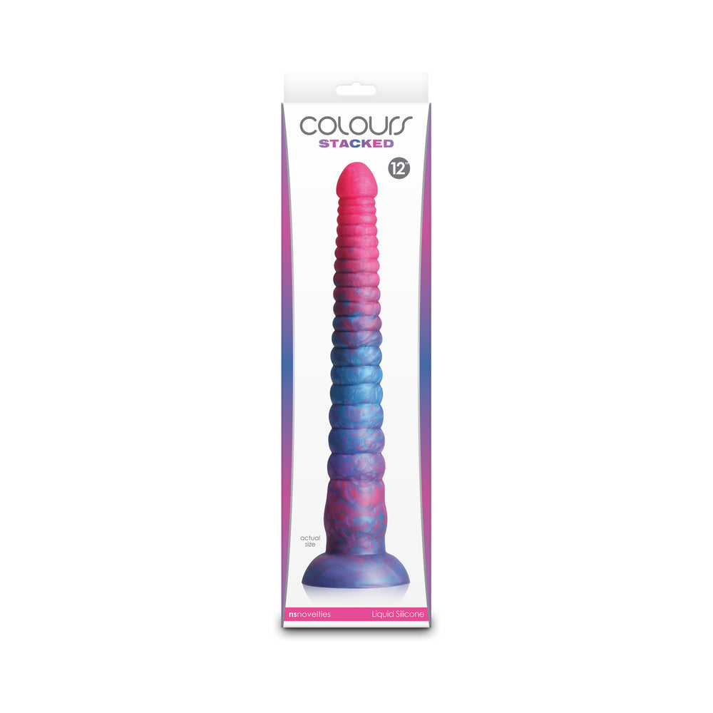 Colours Stacked 12 in. Dildo
