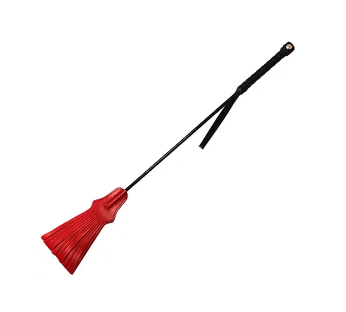 Rouge Tasseled Riding Crop Red