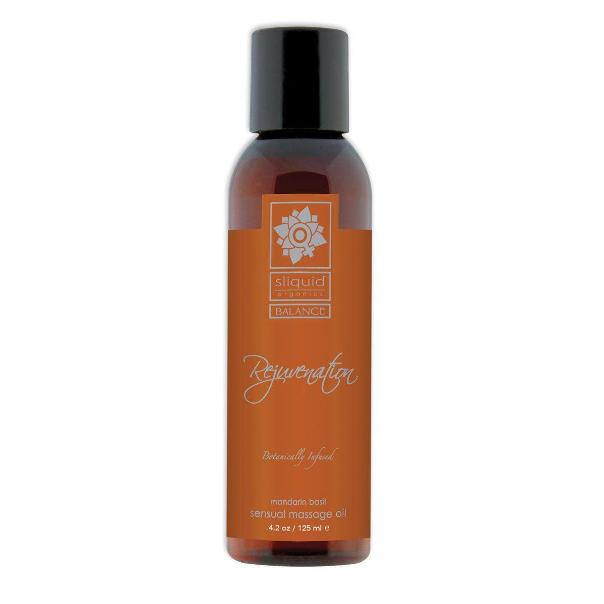 Sliquid Organics Massage Oil Rejuvenation-4.2 oz-