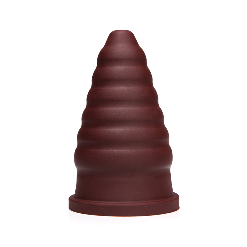 Tantus Cone Ripple-Oxblood-