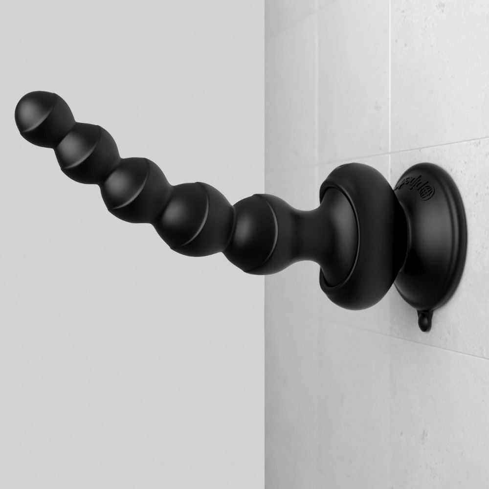 3Some Wall Banger Beads suctioned to a wall