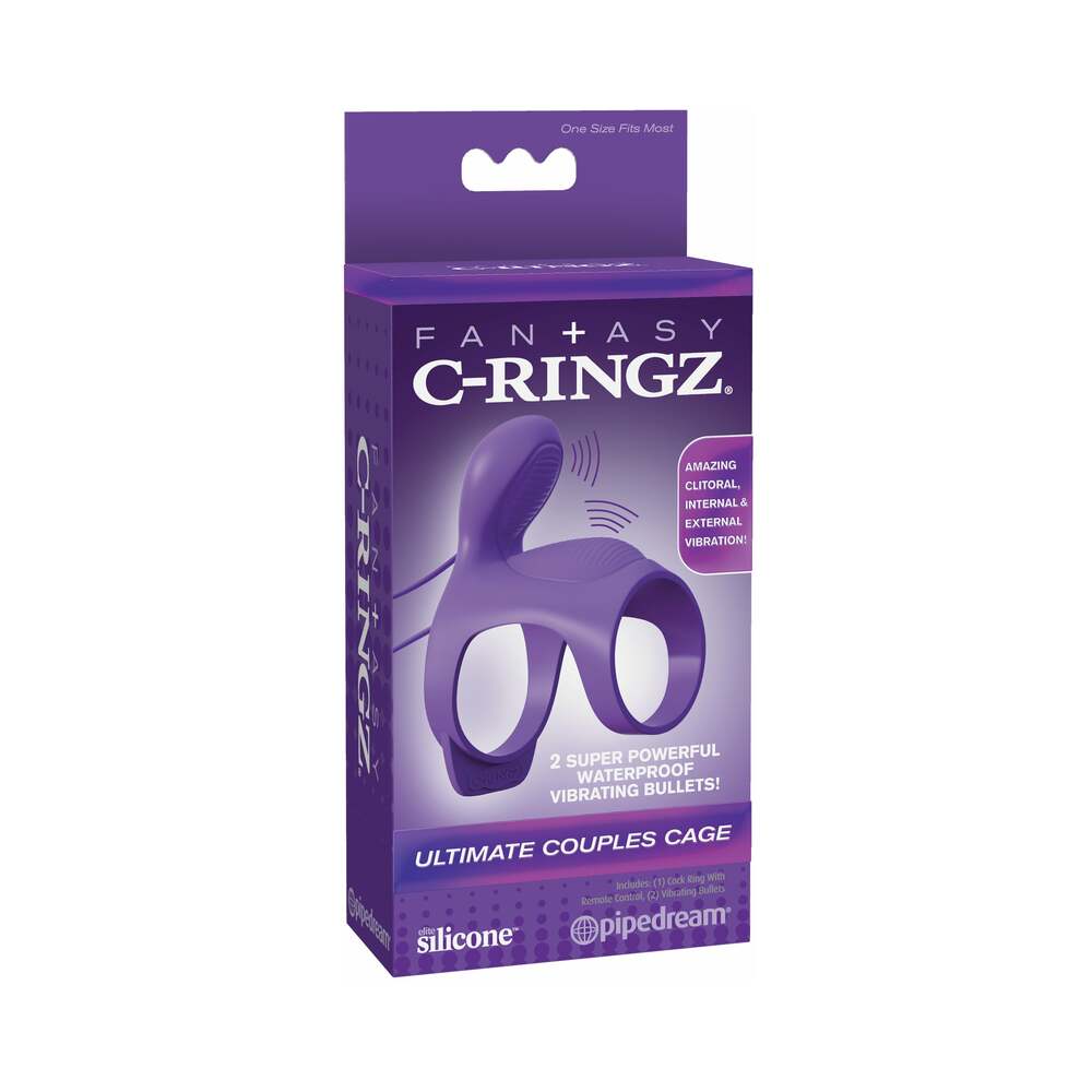 Fantasy C-Ringz Ultimate Couples Cage Vibrating Cock Sheath
