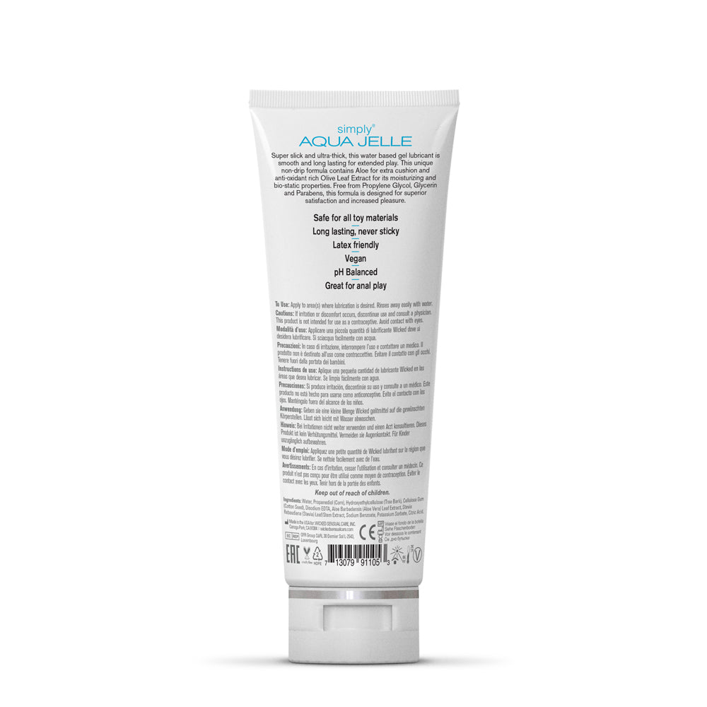 Wicked Simply Aqua Jelle Water Based Lubricant