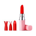 Luv Inc Lv57 Lipstick Bullet Vibrator with 3 Attachments