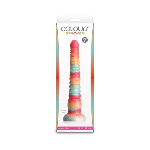Colours Stacked 9 in. Dildo
