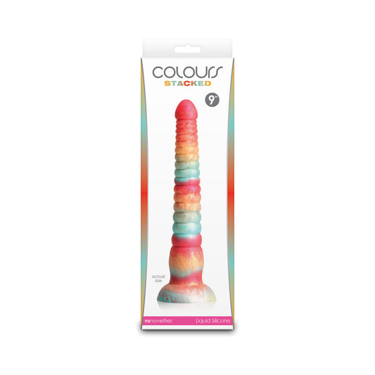 Colours Stacked 9 in. Dildo