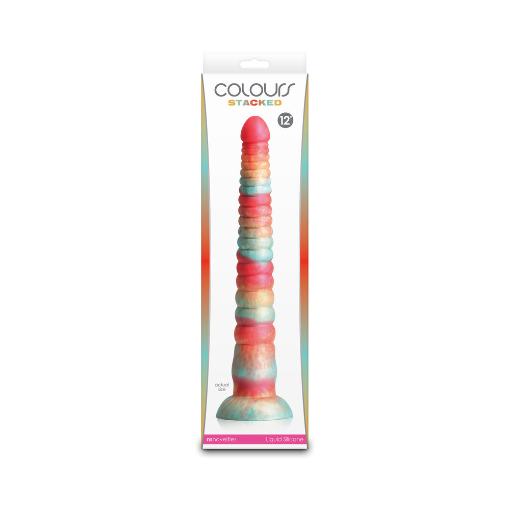 Colours Stacked 12 in. Dildo