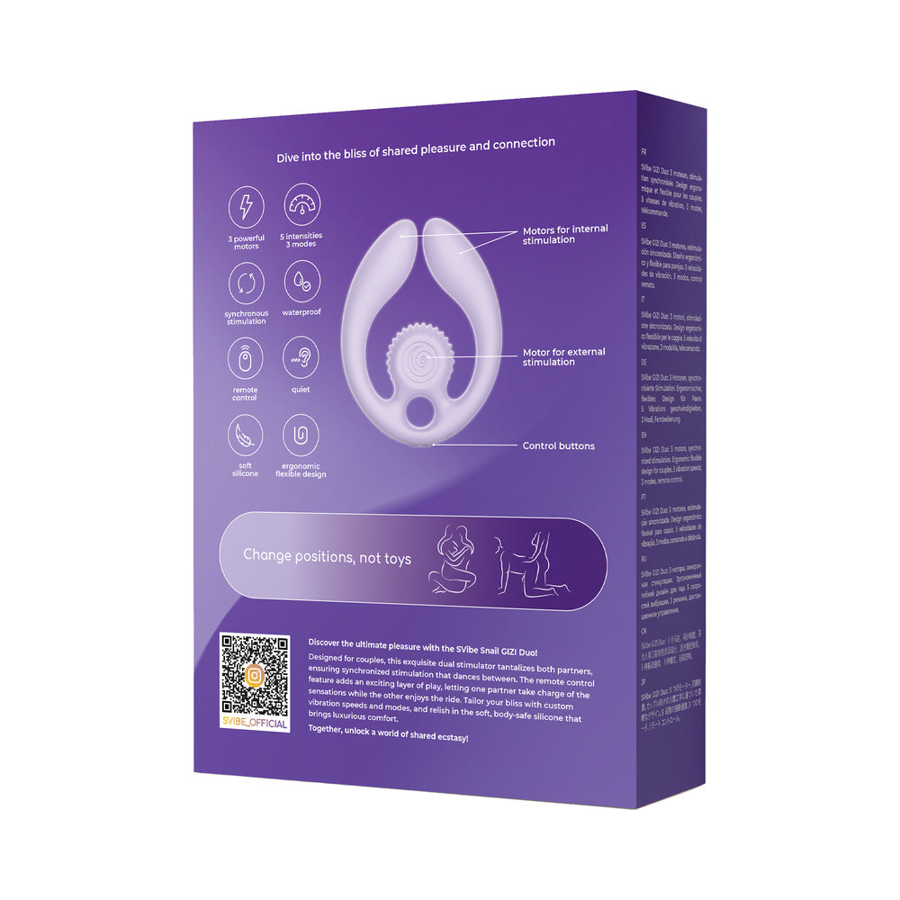 SVibe Snail GIZI Duo Couples Stimulator