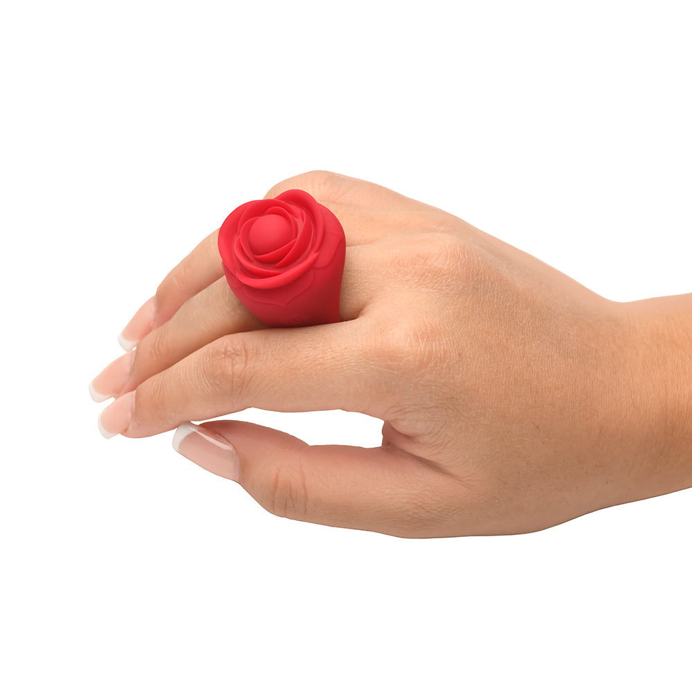 Bloomgasm Rose Ring Discreet Finger Vibrator