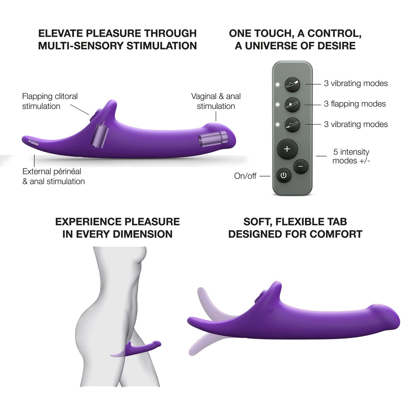 Strap-On-Me Multi Orgasm Dildo Medium
