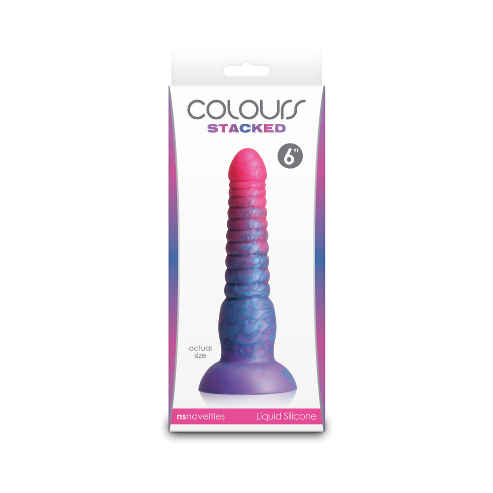 Colours Stacked 6 in. Dildo