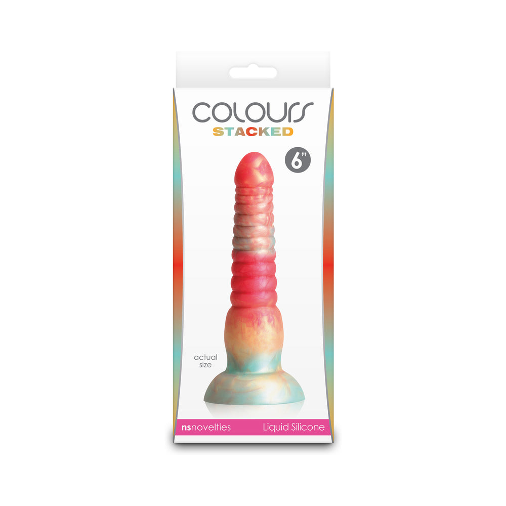 Colours Stacked 6 in. Dildo