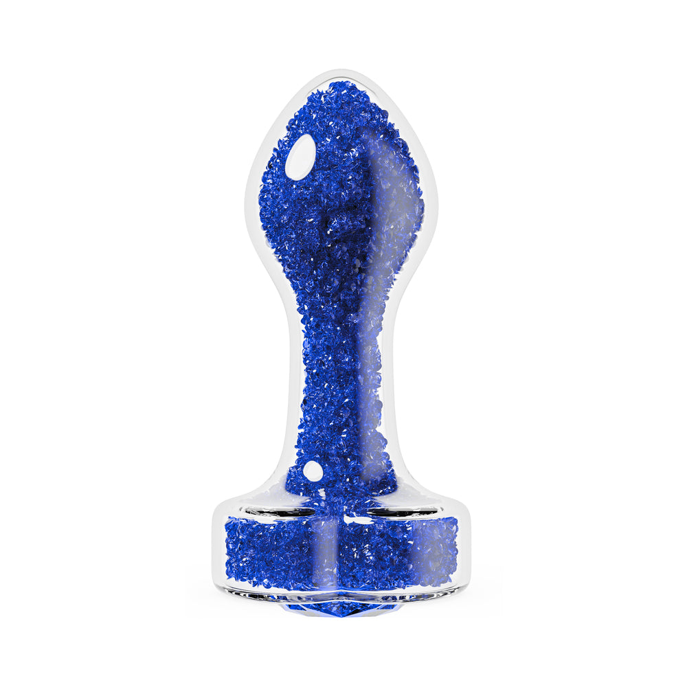 OhMyGemPrestigeGlassAnalPlugBlue