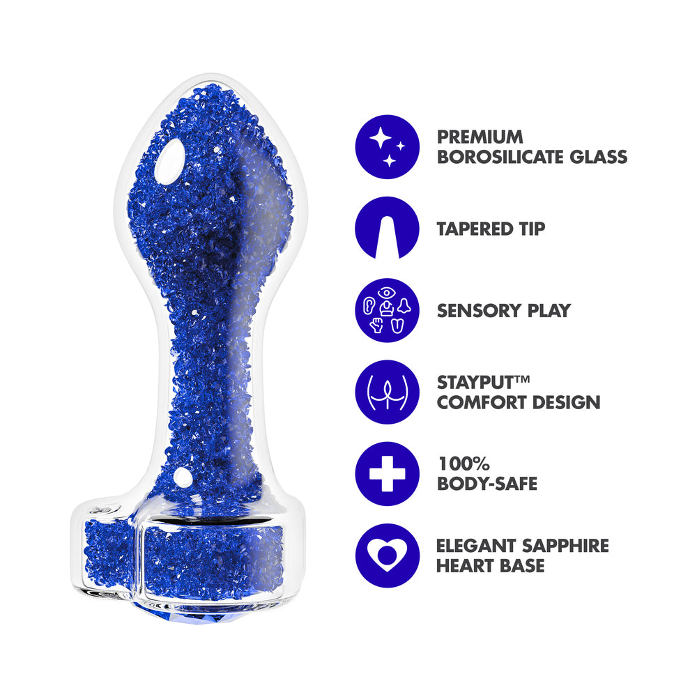 OhMyGemPrestigeGlassAnalPlugBlueinfographics