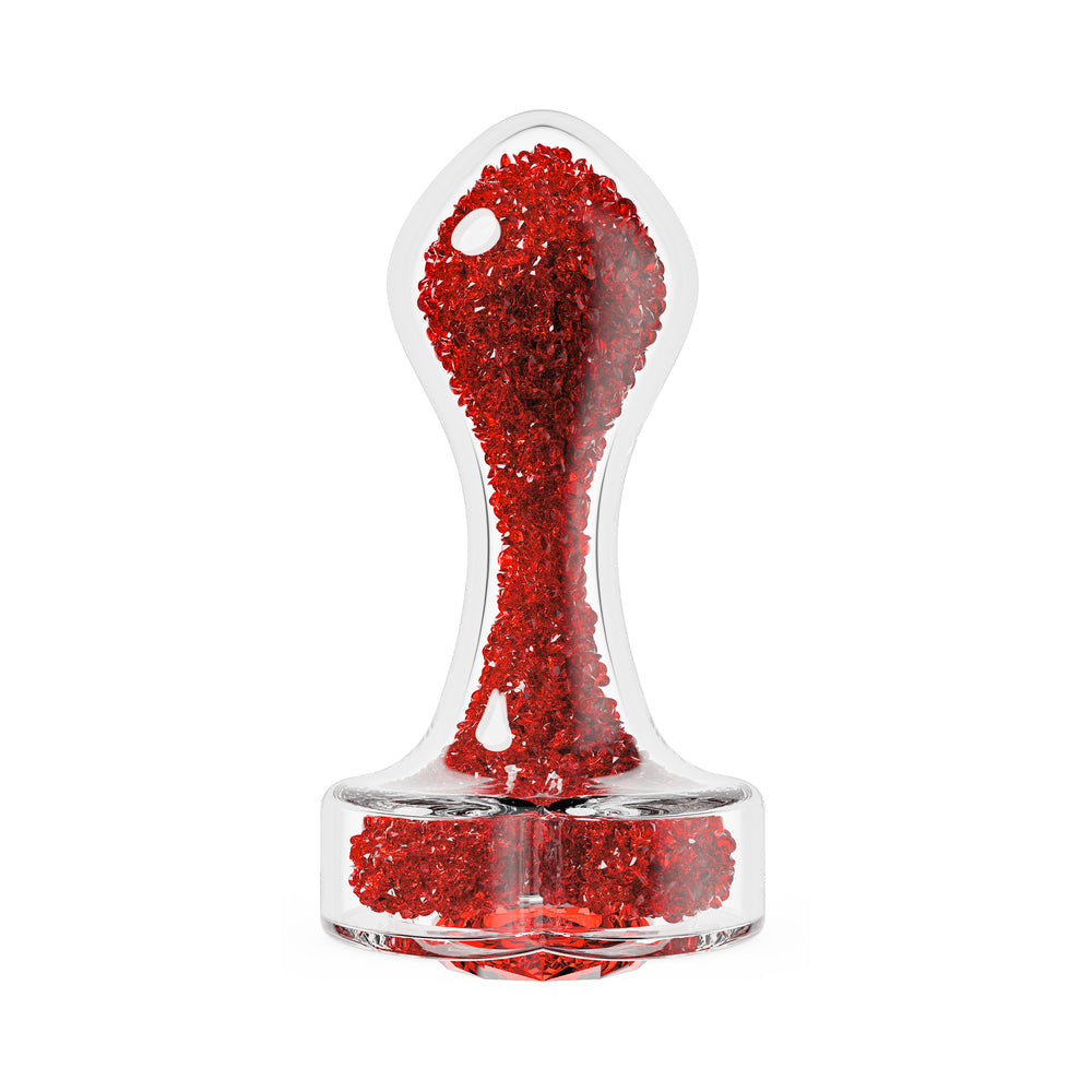 OhMyGemPrestigeGlassAnalPlugRed