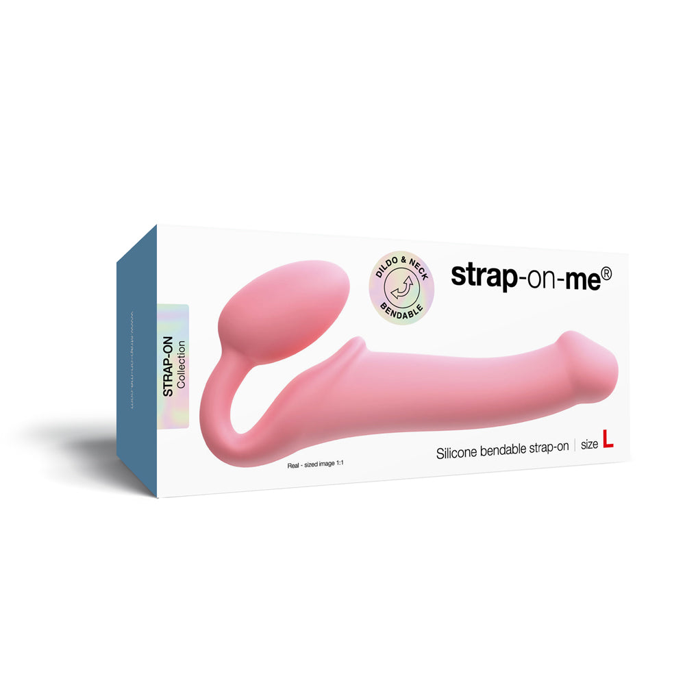 Strap-On-MeSiliconeBendableStraplessStrap-OnPinklarge