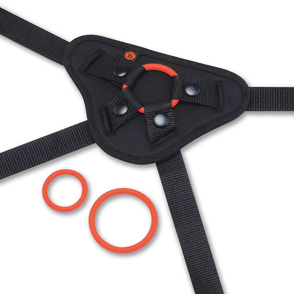 b-Vibe Beginners Strap-On Harness Set with 5 in. Silicone Dildo-