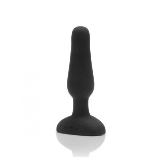 Black B-Vibe Novice Plug standing upright on base