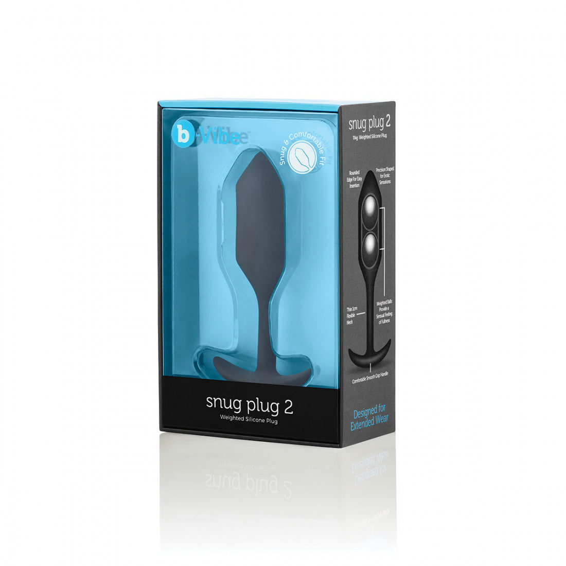 B-Vibe Snug Plug 2 (M)-Purple-