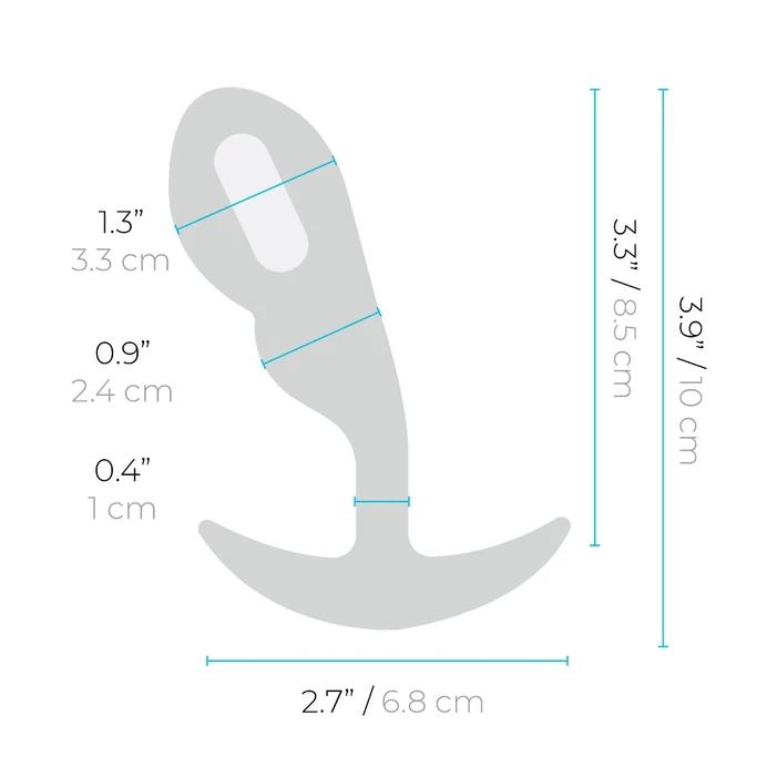 b-Vibe Vibrating P-Spot Snug Plug Small-