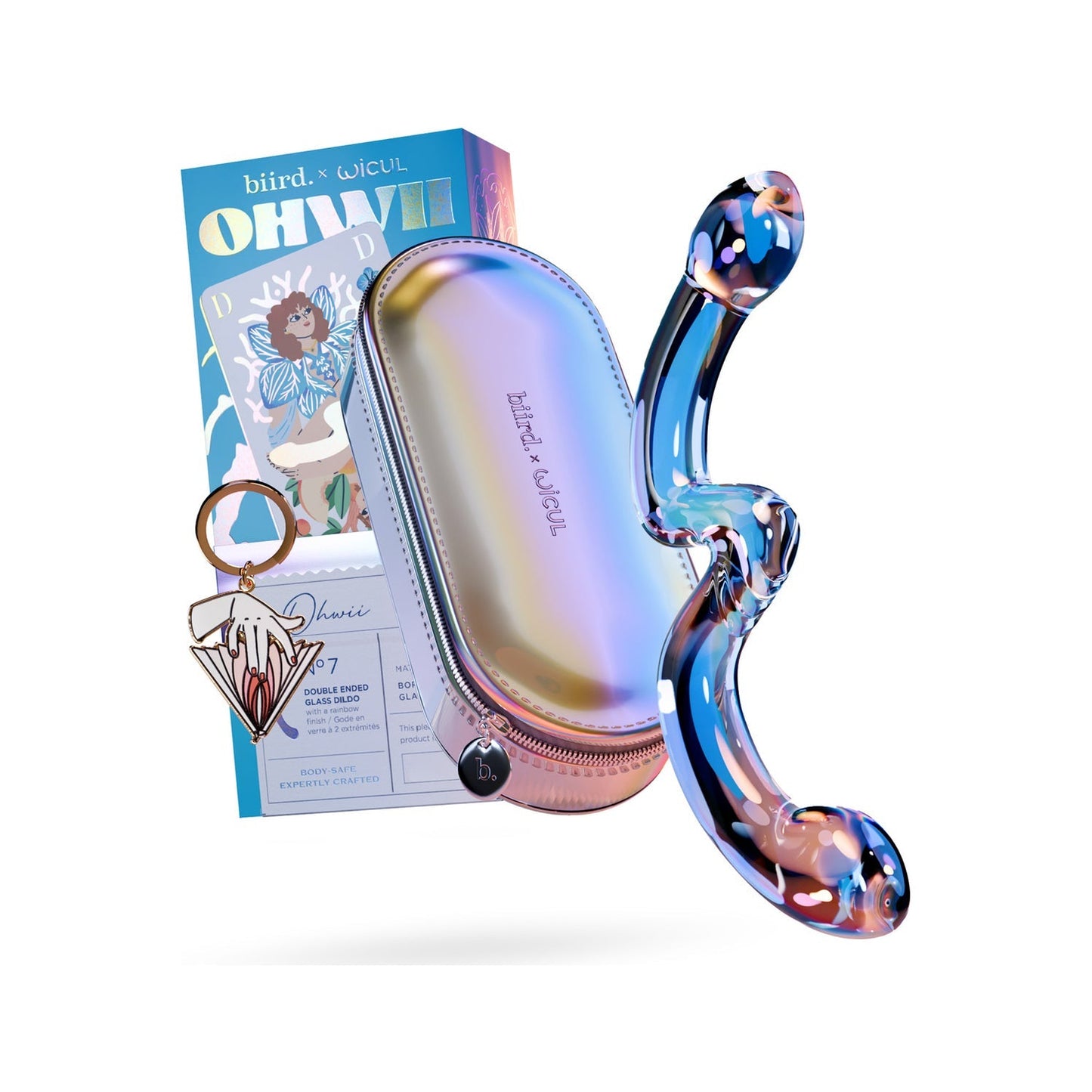 Biird x Wicul OhWii Double-Ended Glass Dildo-