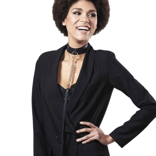Bijoux Indiscrets Maze Choker with Leash