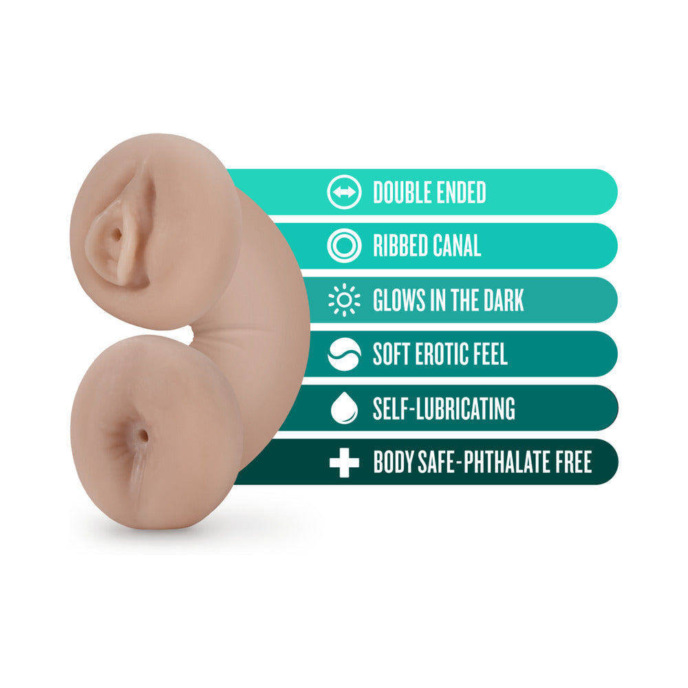 Blush M for Men Glow in the Dark Self-Lubricating Stroker-