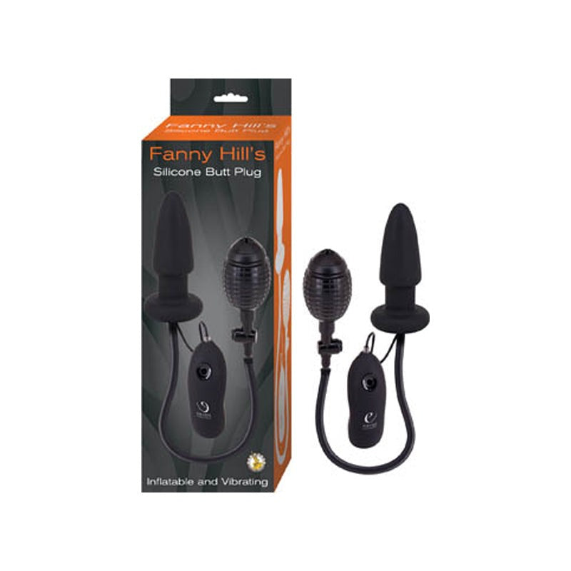 Fanny Hills Silicone Butt Plug-Black-