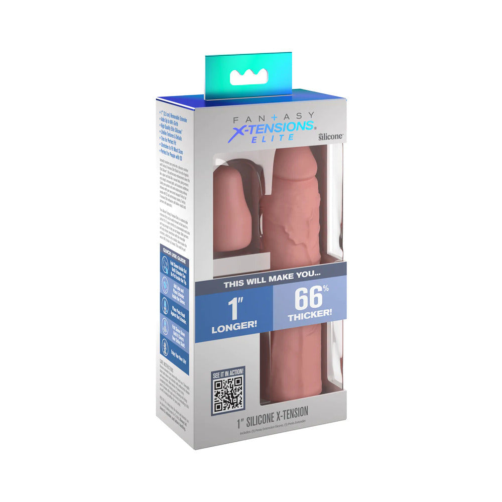 Fantasy X-tensions Elite 7 in. Silicone Sleeve with 1 in. Extender-