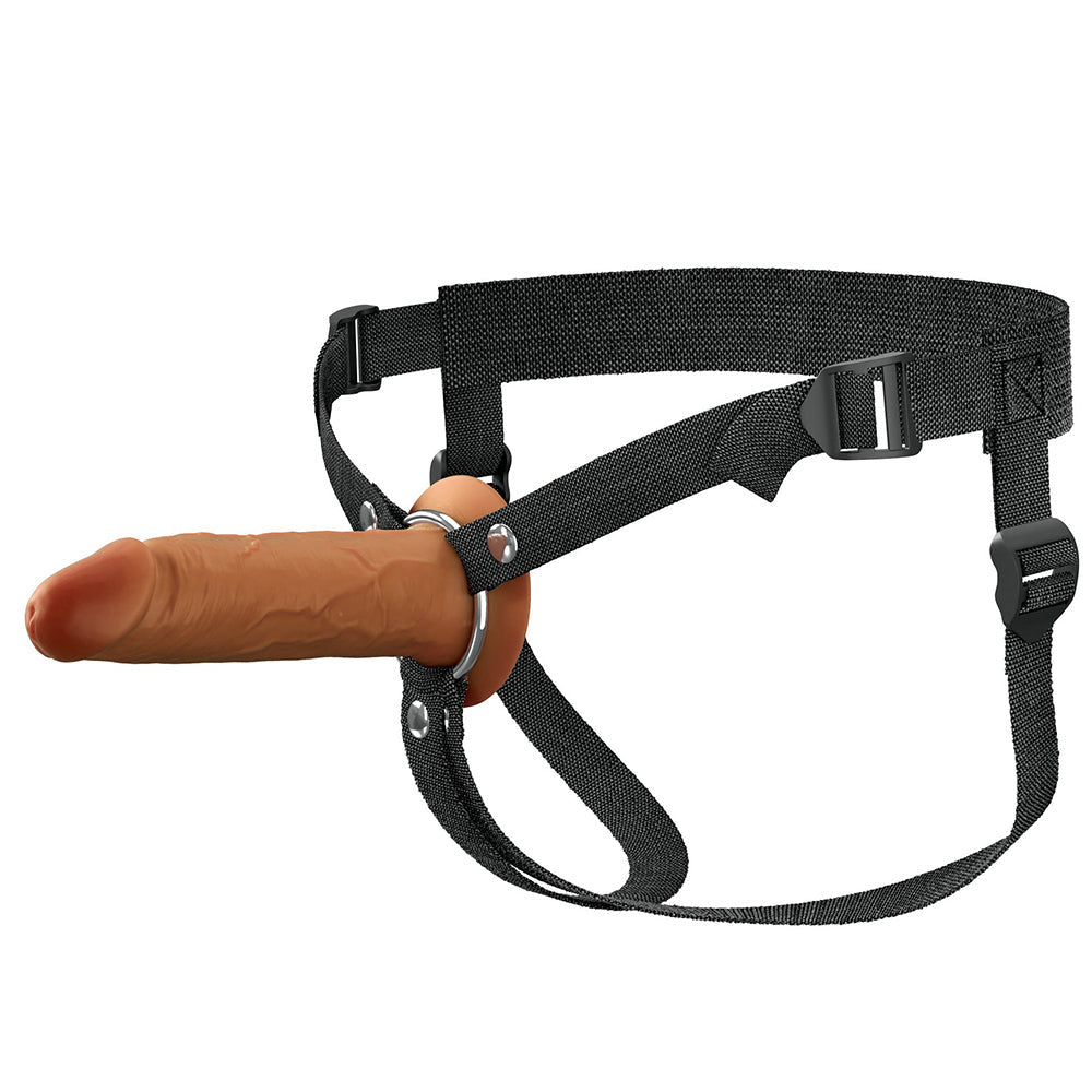 Fantasy X-Tensions Elite Hollow Silicone Strap-On 6 in.-Light-