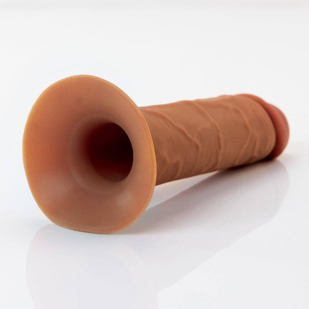 Fantasy X-Tensions Elite Hollow Silicone Strap-On 8 in.-Brown-