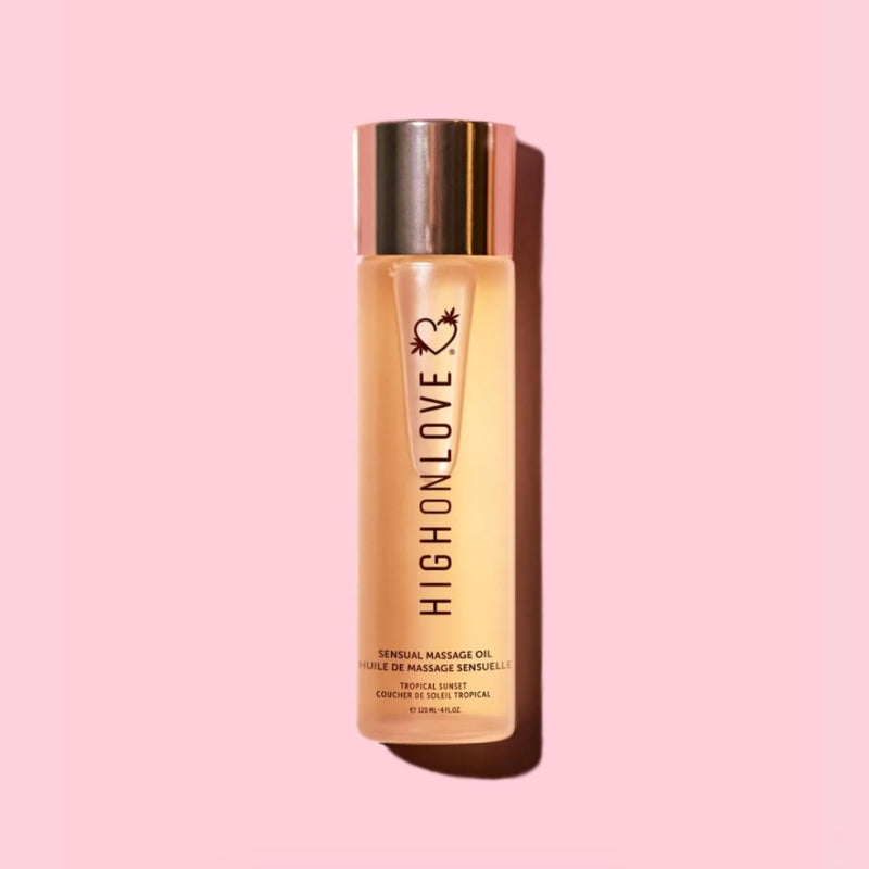 HighOnLove Massage Oil-Strawberries & Champagne-
