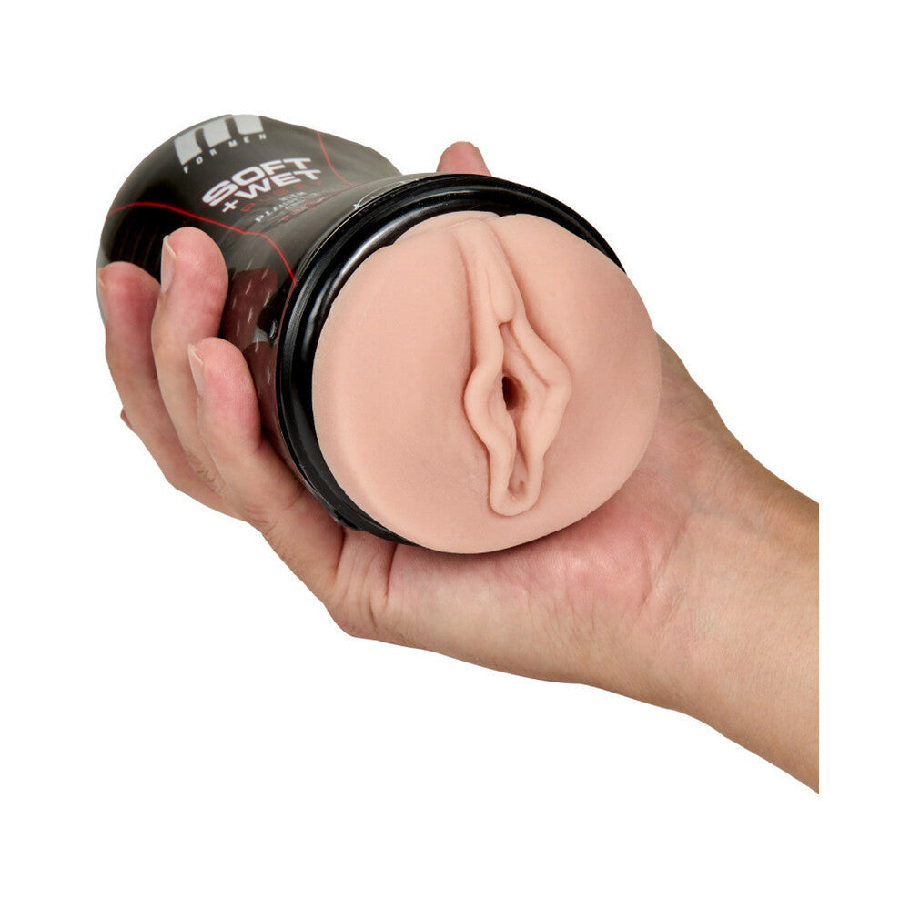M for Men Self-Lubricating Vagina Stroker with Ridges and Orbs-