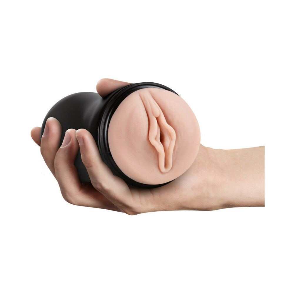 M for Men Self-Lubricating Vagina Stroker with Ridges and Orbs-