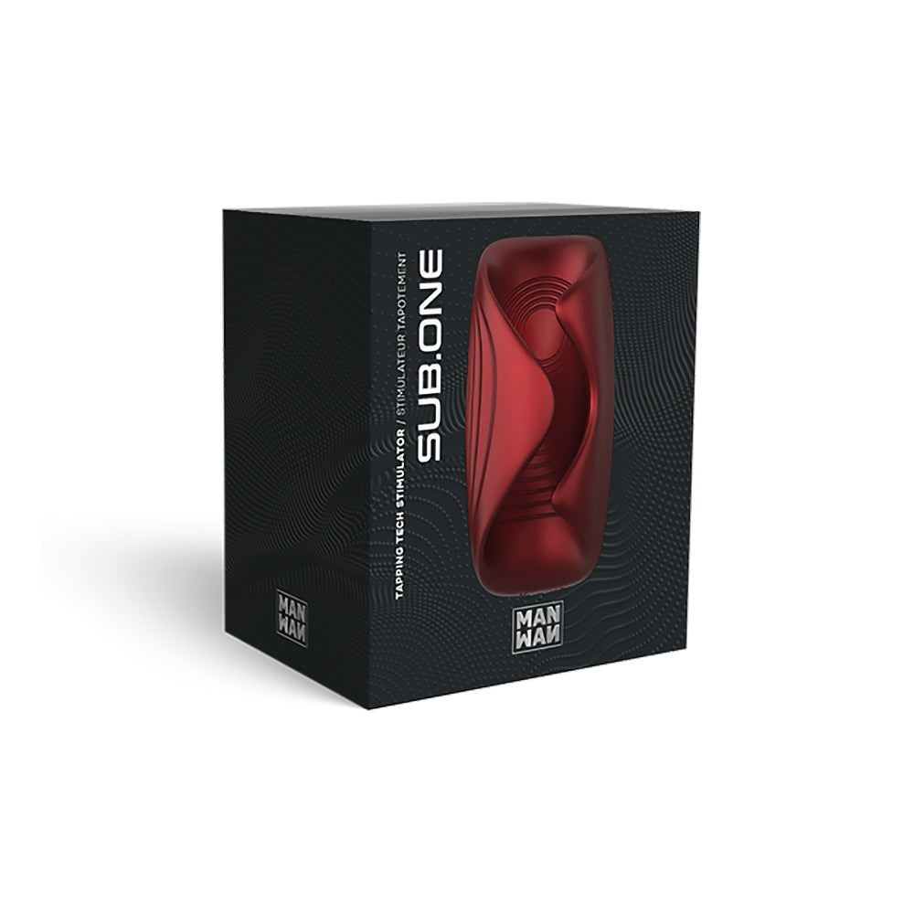 MAN WAND Sub One Tapping Stimulator-Velvet Red-