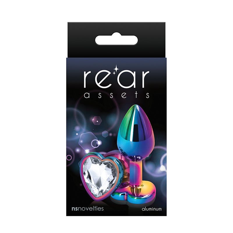 Rear Assets Mulitcolor Heart Medium Clear plug box