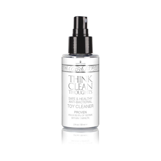 Sensuva Think Clean Thoughts Anti-Bacterial Toy Cleaner-2 oz-