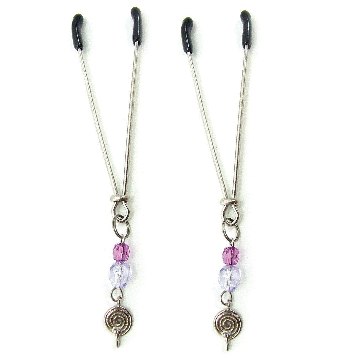 Sex Kitten Clamps Purple Swirls-