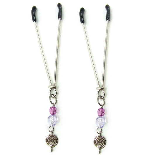 Sex Kitten Clamps Purple Swirls-