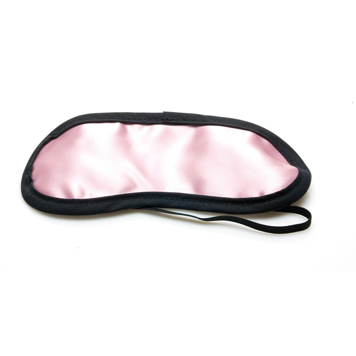 Sex Kitten Pink Satin with Black Trim Eye Mask-