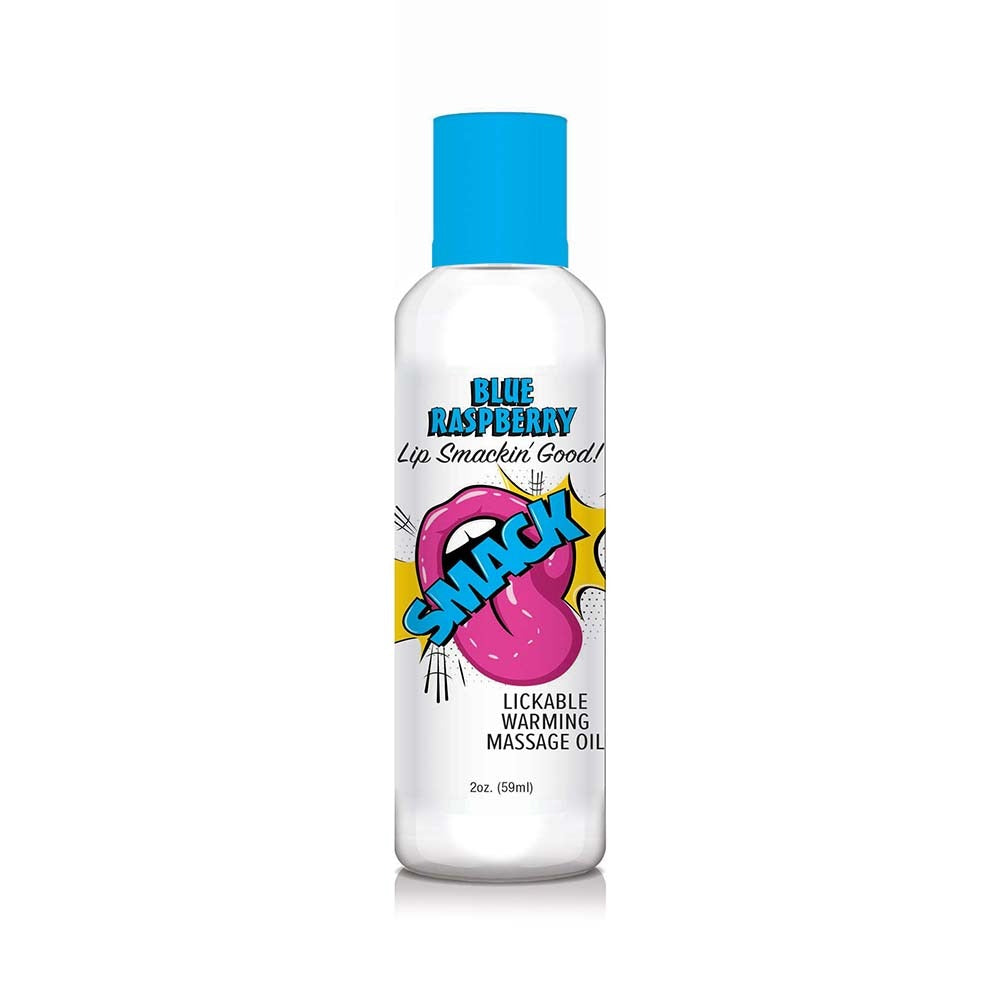 Smack Lickable Massage Oil-Blue Raspberry-