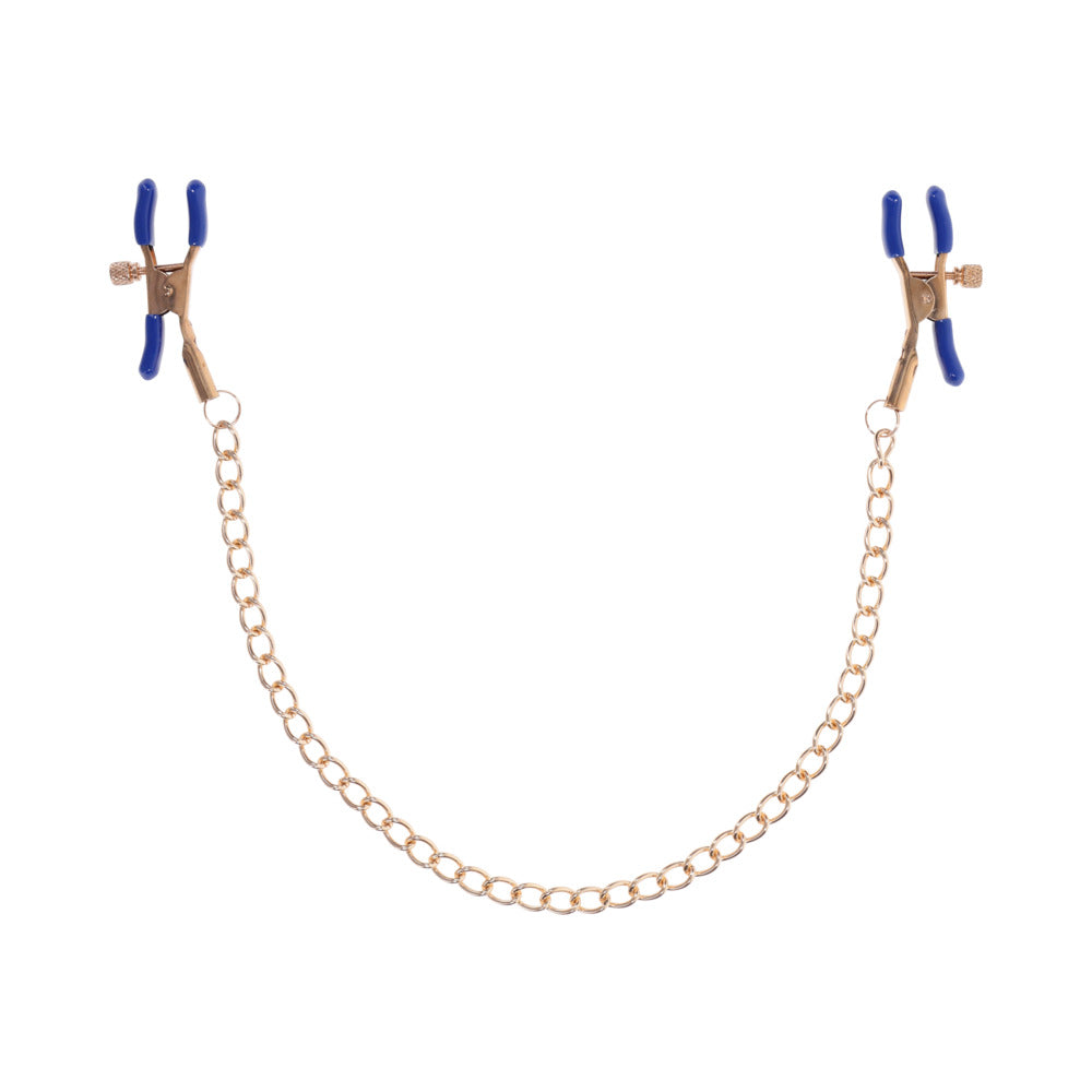 Sportsheets Sex & Mischief Cougar Chained Nipple Clamps-