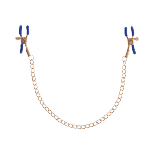 Sportsheets Sex & Mischief Cougar Chained Nipple Clamps-