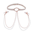 Sportsheets Sex & Mischief Peaches 'n CreaMe Collar with Nipple Clamps
