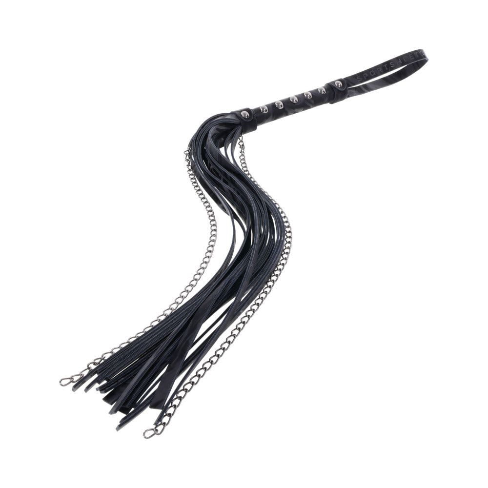 Sportsheets Velvet Noir Chain Flogger-