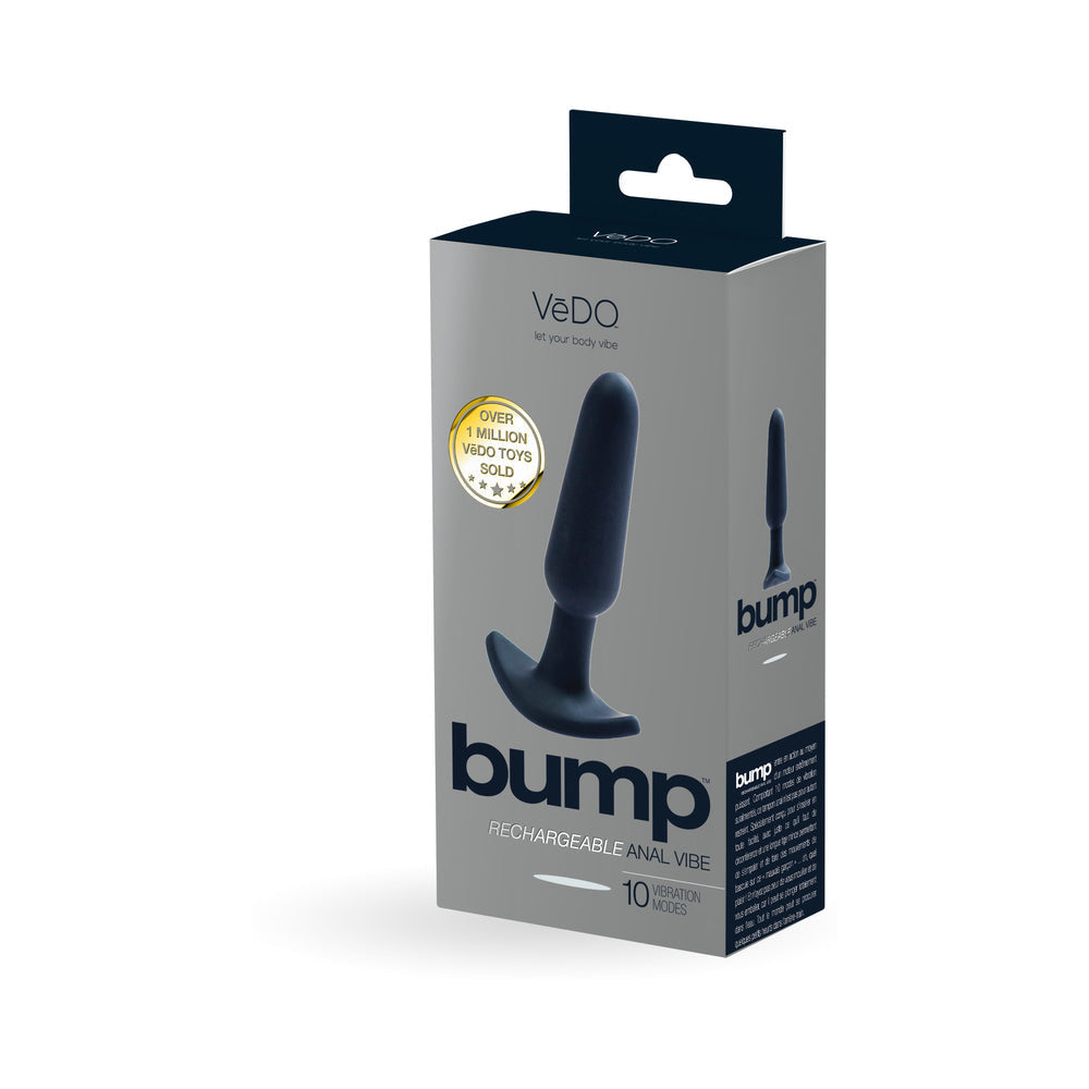 VeDO Bump Rechargeable Anal Plug-Black-