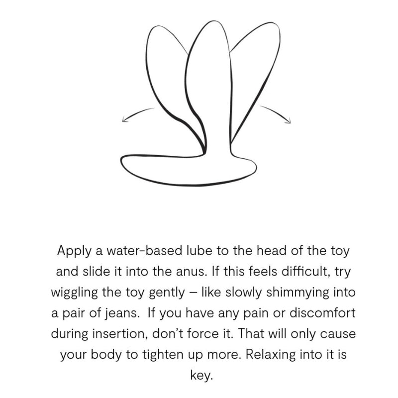 We-Vibe Ditto+ Anal Plug how to use infographic